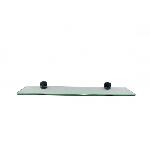 Sanotechnik SOHO 7153B staklena polica, crni držači