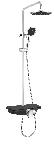 Sanotechnik tuš set s armaturom AS702 (krom/crna)