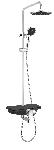 Sanotechnik tuš set s armaturom AS704 (krom/crna)