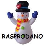 Snjegović 120 cm s LED osvjetljenjem za napuhavanje