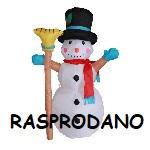 Snjegović 240 cm s LED osvjetljenjem za napuhavanje