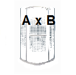 Polukružne tuš kabine drugih dimenzija