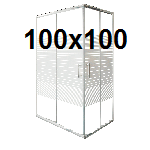 Kvadratne tuš kabine 100x100