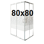 Kvadratne tuš kabine 80x80