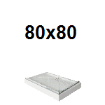 Kvadratne tuš kade 80x80