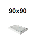 Kvadratne tuš kade 90x90